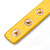 Crystal Studded Yellow Faux Leather Strap Bracelet (Gold Tone) - Adjustable up to 20cm - view 5