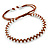 Plaited Brown Silk Cord With Silver Tone Bead Friendship Bracelet - Adjustable - view 4