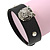Black Leather Style Crystal Studded Bracelet With A Tiger Head - up to 21cm L - view 2