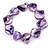 Purple Shell Nugget Flex Bracelet - 18cm L