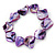 Purple Shell Nugget Flex Bracelet - 18cm L - view 5