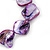 Purple Shell Nugget Flex Bracelet - 18cm L - view 4