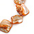 Orange Shell Nugget Flex Bracelet - 18cm L - view 4