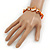 Orange Shell Nugget Flex Bracelet - 18cm L - view 3