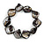 Black Shell Nugget Flex Bracelet - 18cm L
