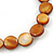 Brown Copper Sea Shell Flex Bracelet - Adjustable up to 20cm L - view 2
