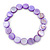 Purple Sea Shell Flex Bracelet - Adjustable up to 20cm L