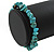 Turquoise Nugget Stone Beads Flex Bracelet - 18cm L - view 4