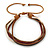Unisex Multicoloured Multi Cotton and Leather Cord Friendship Bracelet (Brown, Beige) - Adjustable
