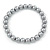 8mm Grey Pearl Style Single Strand Bead Flex Bracelet - 18cm L - view 5