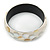 Dotted Shell Round Bangle Bracelet (White, Cream) - 20cm L - view 5