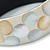 Dotted Shell Round Bangle Bracelet (White, Cream) - 20cm L - view 4