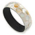 Dotted Shell Round Bangle Bracelet (White, Cream) - 20cm L - view 8
