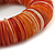 Orange Shell Flex Bracelet - 17cm L - view 3