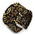 Bohemian Beaded Cuff Bangle with Sequin (Black/ Bronze/ Gold) - Adjustable - view 3