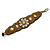Handmade Boho Style Beaded, Shell Wristband Bracelet (Bronze, Cream) - 15cm L/ 2cm Ext - Small - view 3