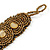 Handmade Boho Style Beaded, Shell Wristband Bracelet (Bronze, Cream) - 15cm L/ 2cm Ext - Small - view 5