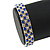 Sapphire Blue/ Clear Flex Bracelet in Silver Tone - 17cm L - view 4