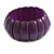 Lustrous Purple Wooden Flex Bracelet - up to 19cm L