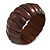 Lustrous Brown Wooden Flex Bracelet - up to 19cm L
