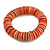Orange/ Red/ White Shell Flex Bracelet - 18cm L - Medium