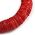 Pomegranate Red Shell Flex Bracelet - 17cm L - Medium - view 4