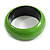 Salad Green Round Wooden Bangle Bracelet (Natural Irregularities) - Medium Size - view 4