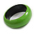 Salad Green Round Wooden Bangle Bracelet (Natural Irregularities) - Medium Size - view 5