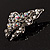 Clear Crystal Filigree Butterfly Brooch - view 11