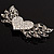 Heart & Wings Clear Crystal Fashion Brooch - view 4
