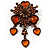 Grandma's Heirloom Charm Brooch (Brown, Amber Coloured)