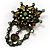 Vintage Statement Charm Brooch (Olive Green) - view 2