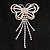 Striking Diamante Butterfly With Dangling Tail Brooch - view 10