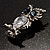 Stunning CZ Owl Brooch (Silver Tone) - view 9