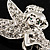 Swarovski Crystal Fairy Brooch (Silver Tone) - view 2