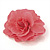 Oversized Pink Fabric Rose Brooch - 18cm Diameter - view 11