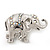 Silver Plated 'Fortunate Elephant' Brooch - view 4
