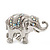 Silver Plated 'Fortunate Elephant' Brooch - view 2
