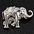 Silver Plated 'Fortunate Elephant' Brooch - view 3
