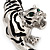 'Roaring Tiger' Brooch In Rhodium Plated Metal - view 2