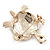 Light Gold Plated Enamel 'Turtle' Brooch - view 11