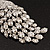 Gigantic Clear Crystal 'Peacock' Brooch In Silver Plating - 11cm Length - view 4