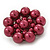 Handmade Cherry Glass Bead 'Flower' Brooch - 5.5cm Diameter - view 2