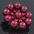 Handmade Cherry Glass Bead 'Flower' Brooch - 5.5cm Diameter - view 4