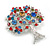 Multicoloured 'Tree Of Life' Brooch In Silver Tone Metal - 52mm Tall - view 3