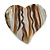 40mm L/Heart Shape Sea Shell Brooch/Cream/Natural Shades/ Handmade/ Slight Variation In Colour/Natural Irregularities