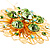 Jumbo Lightgreen Floral Earrings - view 6