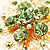 Jumbo Lightgreen Floral Earrings - view 8