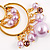 Pink Swinging Imitation Pearl Chandelier Earrings - view 5