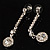 Stylish Clear Crystal Drop Earrings (Silver&Clear) - view 10